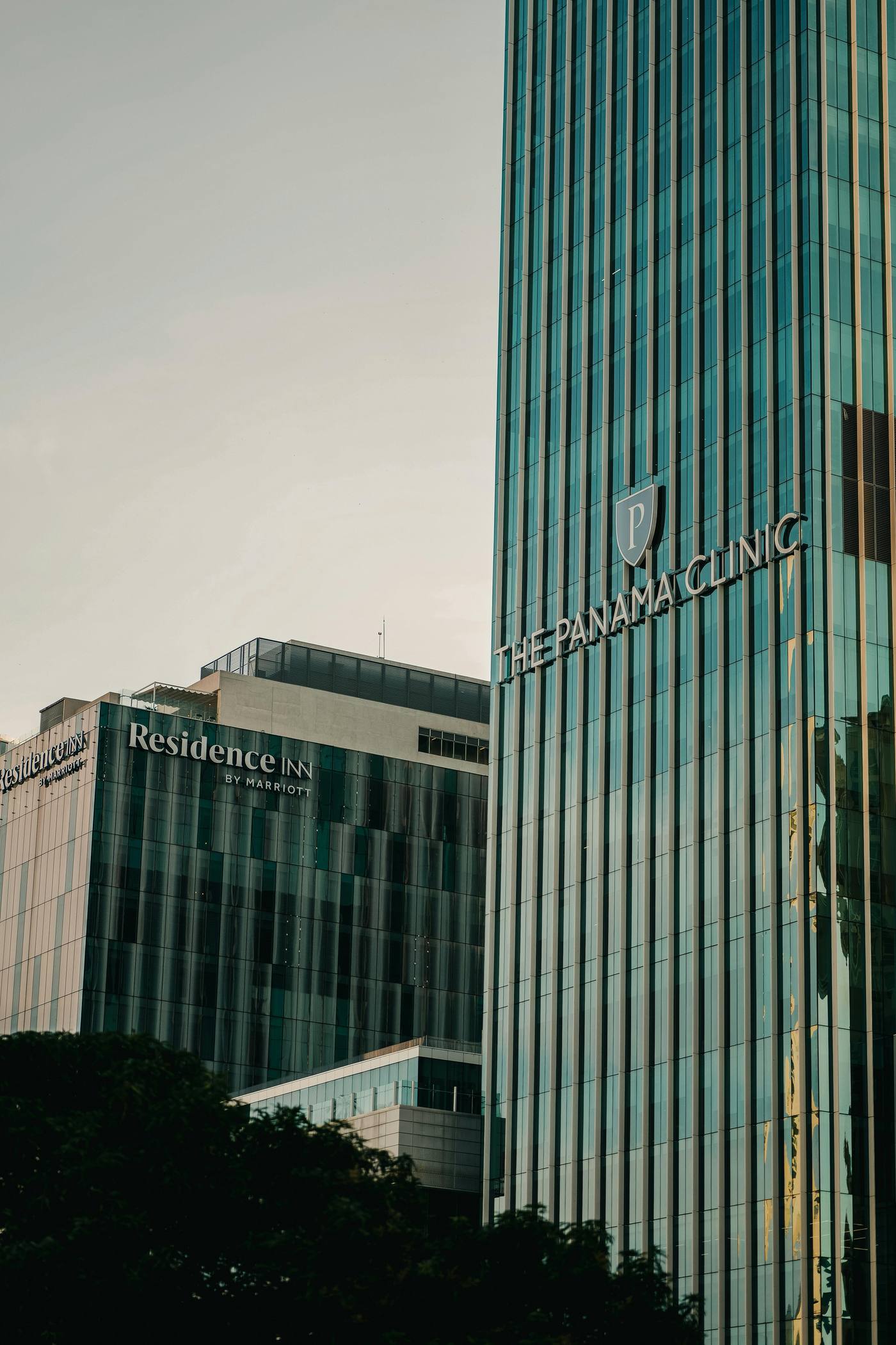 The Panama Clinic tower in the San Francisco district of Panama City.